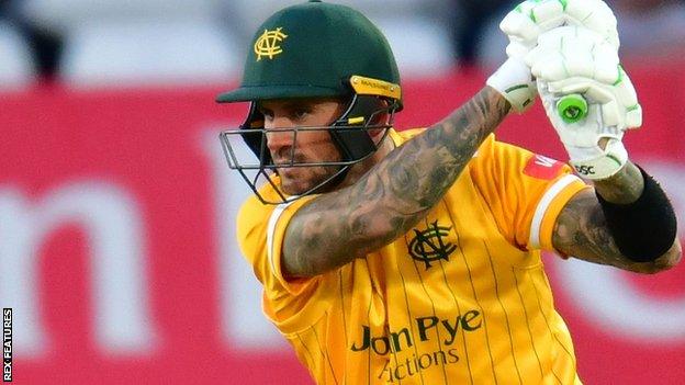 Hales smashes 91 off 33 balls in Notts win – T20 Blast round-up