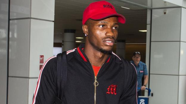 Celtic target Bolingoli-Mbombo arrives in Glasgow