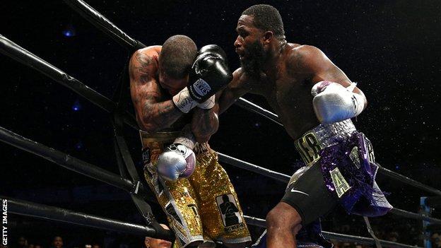 Adrien Broner stopped Ashley Theophane in the ninth round