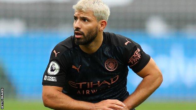 Marseille v Manchester City: Sergio Aguero facing a month out - BBC Sport
