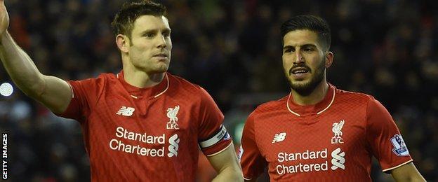 James Milner and Emre Can