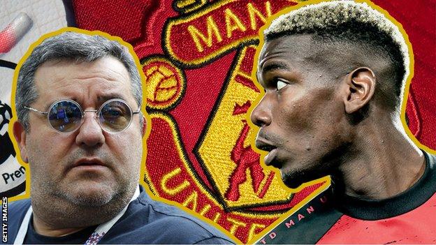 Paul Pogba Man Utd V Agent Mino Raiola A Long Running War Of Words Bbc Sport