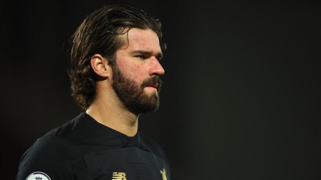 Liverpool's Alisson out of Atletico game with hip injury