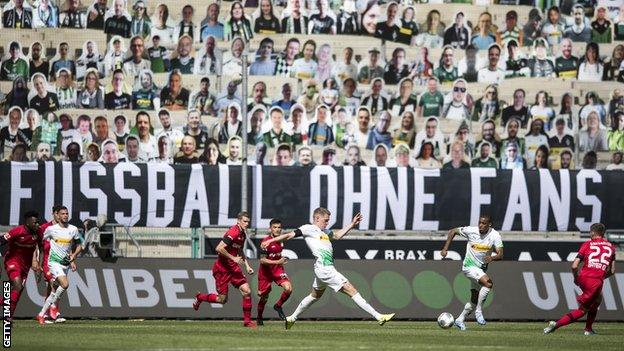 Action at Borussia Park