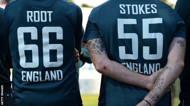 jersey number of england cricket players