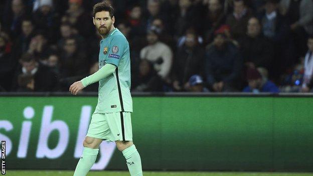 Paris St Germain 4 0 Barcelona Bbc Sport