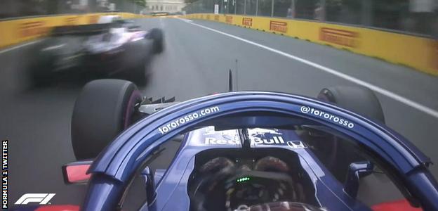 Torro Rosso nearly crash during Q1