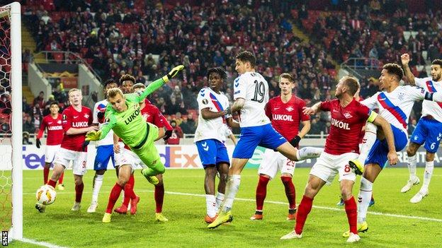 Spartak Moscow 4-3 Rangers: 11-game unbeaten Europa League run