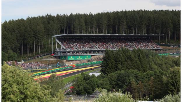 General view of Spa-Francorchamps during the Belgian Grand Prix