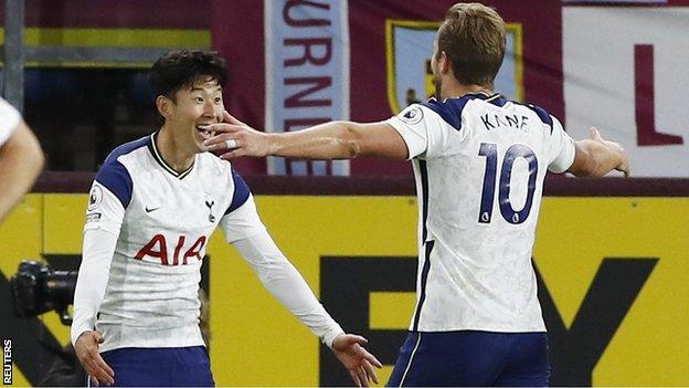 Tottenham's Heung-min Son and Harry Kane