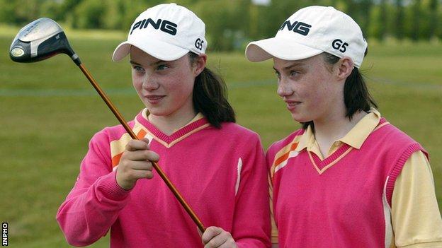 Leona Maguire and her twin sister Lisa