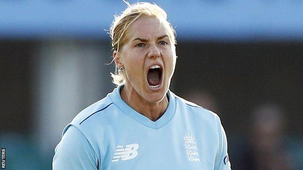 England's Katherine Brunt