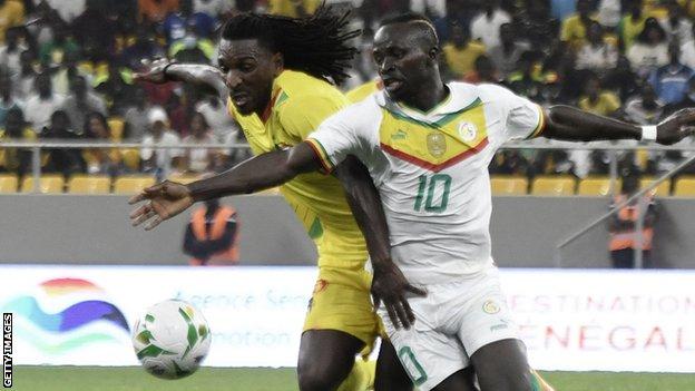 Benin in action against Senegal in June
