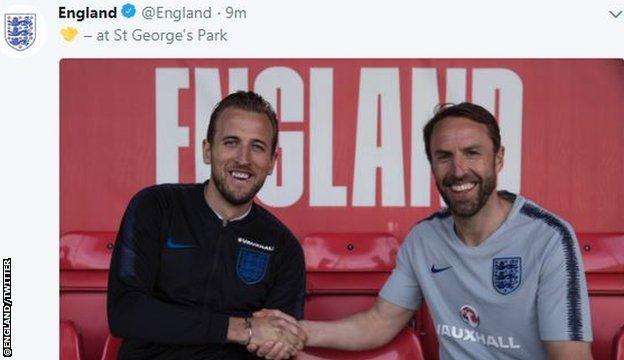 Harry Kane and Gareth Southgate