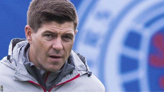 Rangers manager Steven Gerrard