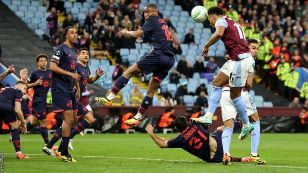 Ollie Watkins scores for Aston Villa against Lille