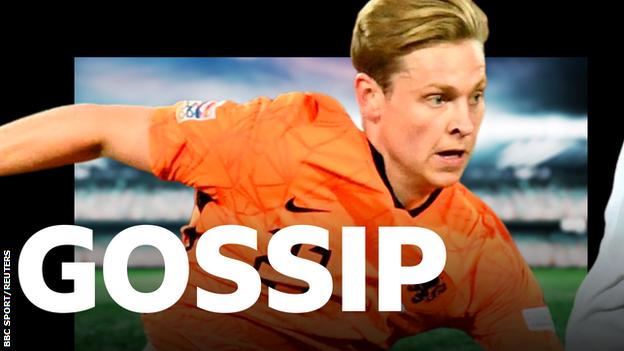 Frenkie de Jong and BBC Sport gossip logo