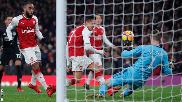In what is possibly one of the easiest man of the match decisions in the history of BBC Sport, David De Gea gets the nod. He provided resistance when Arsenal chased the game and made 13 saves, none more impressive than the double-save from Alexandre Lacazette and Alexis Sanchez.