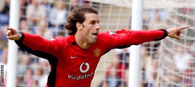 Ruud van Nistelrooy scored in 10 consecutive Premier League games in 2003 - a record broken by Jamie Vardy in 2015 - and just one of his Manchester United goals came from outside the box