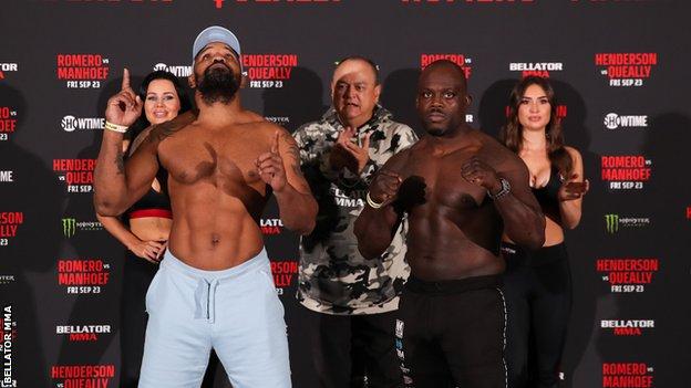 Melvin Manhoef and Yoel Romero pose for a photo