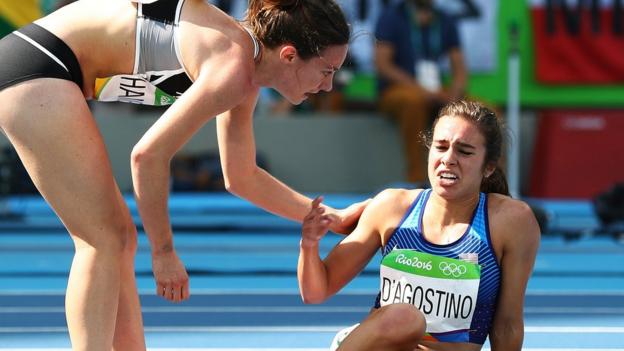 Rio Olympics 2016: Abbey D'Agostino completed 5,000m heat with torn ACL ...