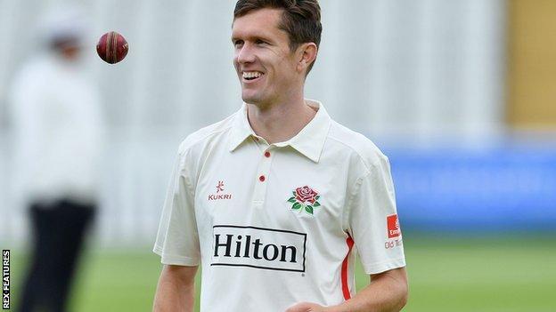 Will Williams has so far taken seven wickets in two County Championship matches for Lancashire