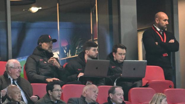 Jurgen Klopp en el stand de Anfield