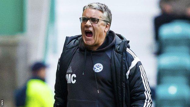 Ayr United manager Ian McCall