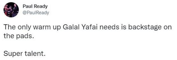 A Twitter user describes Yafai as a "super talent"