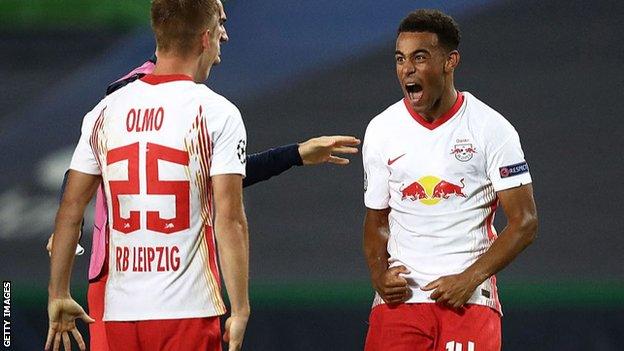 Tyler Adams scored the winner against Atletico Madrid to send RB Leipzig into last year's semi finals