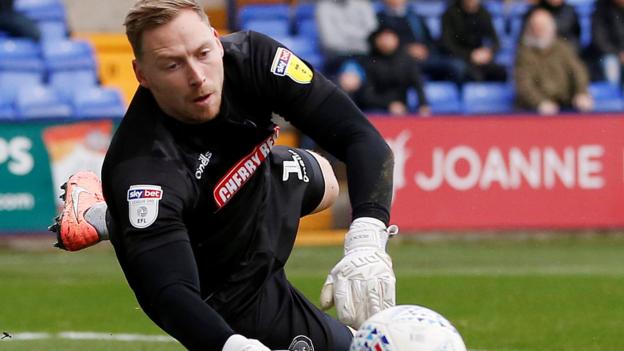 Tranmere v Wycombe: Fan arrested after Ryan Allsop reports homophobic abuse