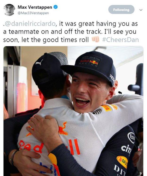 Max Verstappen, Daniel Ricciardo