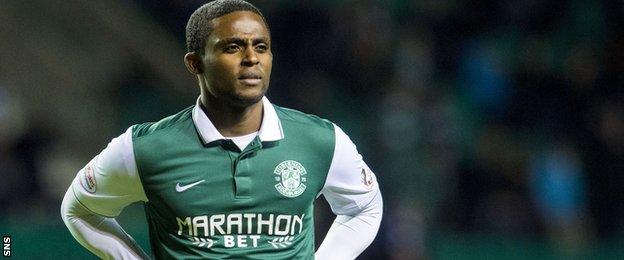 Islam Feruz was on loan from Chelsea at Hibs last season