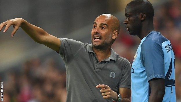 Pep Guardiola Man City Boss Awaits Yaya Toure Agents Apology Bbc Sport