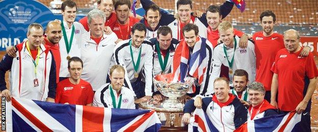 Great Britain's Davis Cup-winning team