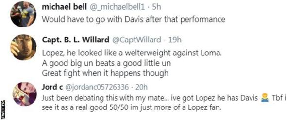 Boxing fans on Twitter are split on who would win if Gervonta Davis fights Teofimo Lopez. On fan describes it as a 