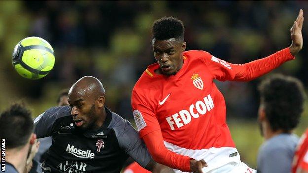 Adama Diakhaby in action for Monaco