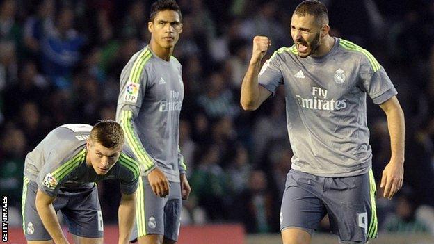 Real Madrid lose ground after Real Betis draw