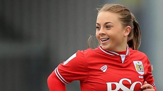 Bristol City Women: Lily Agg, Katie Jones and Paige Sawyer ... - 624 x 351 jpeg 21kB