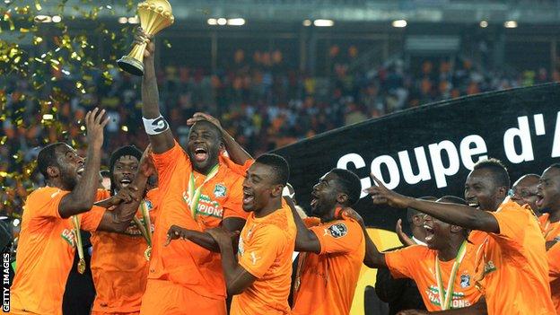Ivory Coast celebrate winning the 2015 Africa Cup of Nations