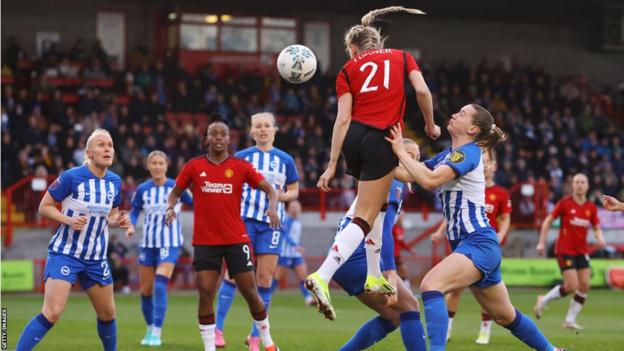 Millie Turner scores for Manchester United against Brighton