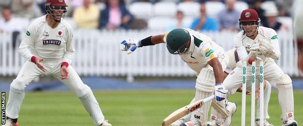 Marcus Trescothick, Samit Patel, Ryan Davies