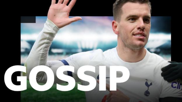Tottenham's Giovani Lo Celso with the Gossip graphic