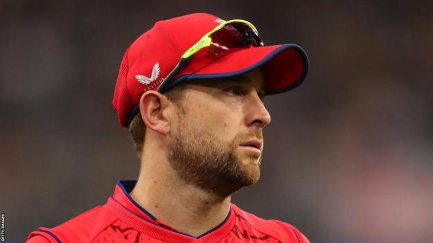 England's Dawid Malan in 2022 T20 World Cup match v Afghanistan