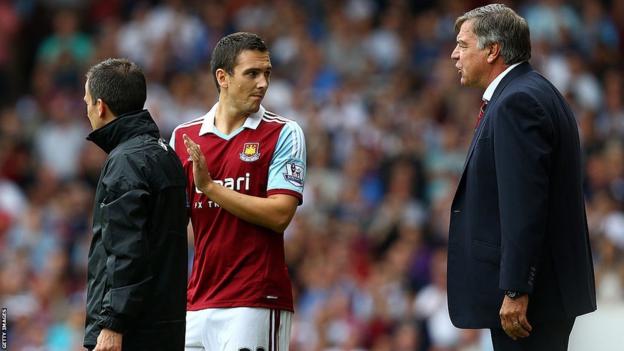 Sam Allardyce and Stewart Downing