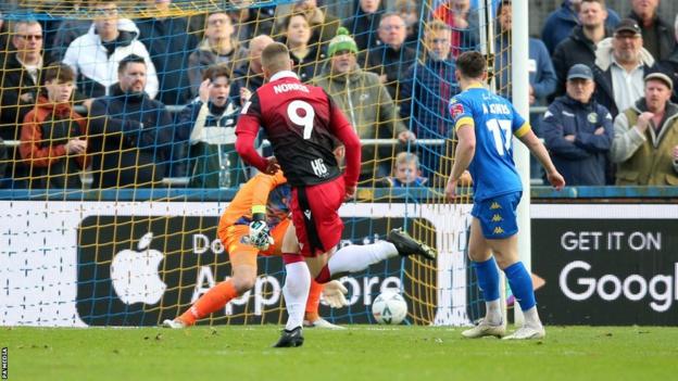 Luke Norris calmly puts Stevenage ahead against Ling's Lynn