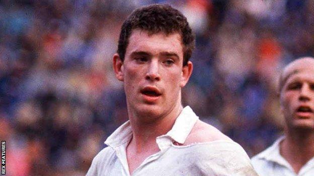 Dean Ryan in action for England