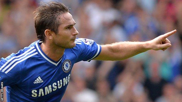 Chelsea's Frank Lampard celebrates scoring