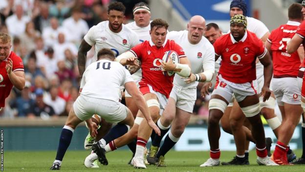 Taine Basham made his 12th Wales appearance against England at Twickenham on 12 August