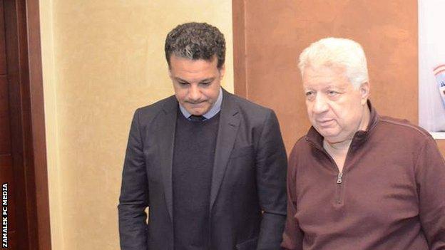 Ehab Galal with Mortada Mansour